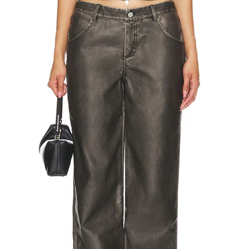 Brand new Super down faux leather pants